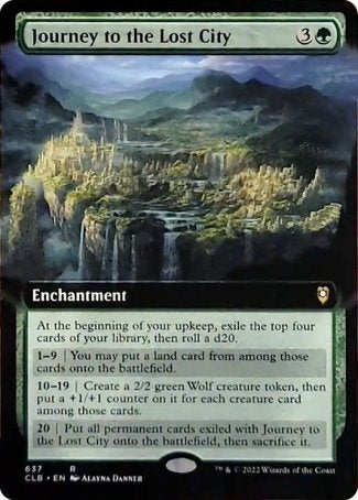 Journey to the Lost City (Extended Art) [Commander Legends: Battle for Baldur's Gate] | Gear Gaming Fayetteville