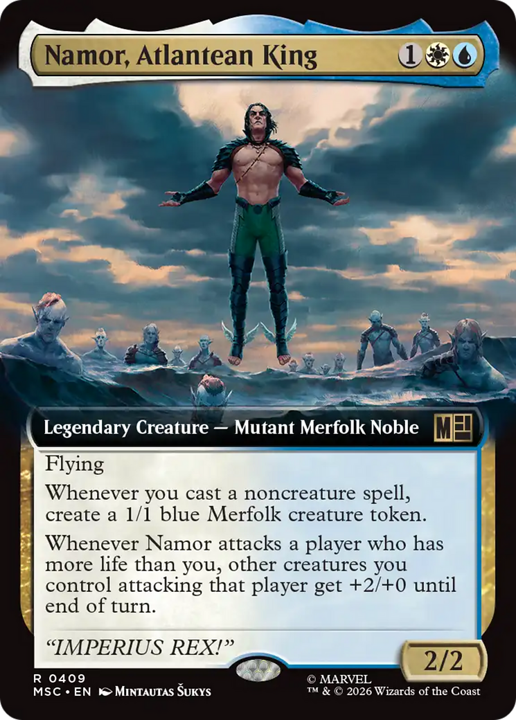 Namor, Atlantean King (Extended Art) [Marvel Super Heroes Commander] | Gear Gaming Fayetteville