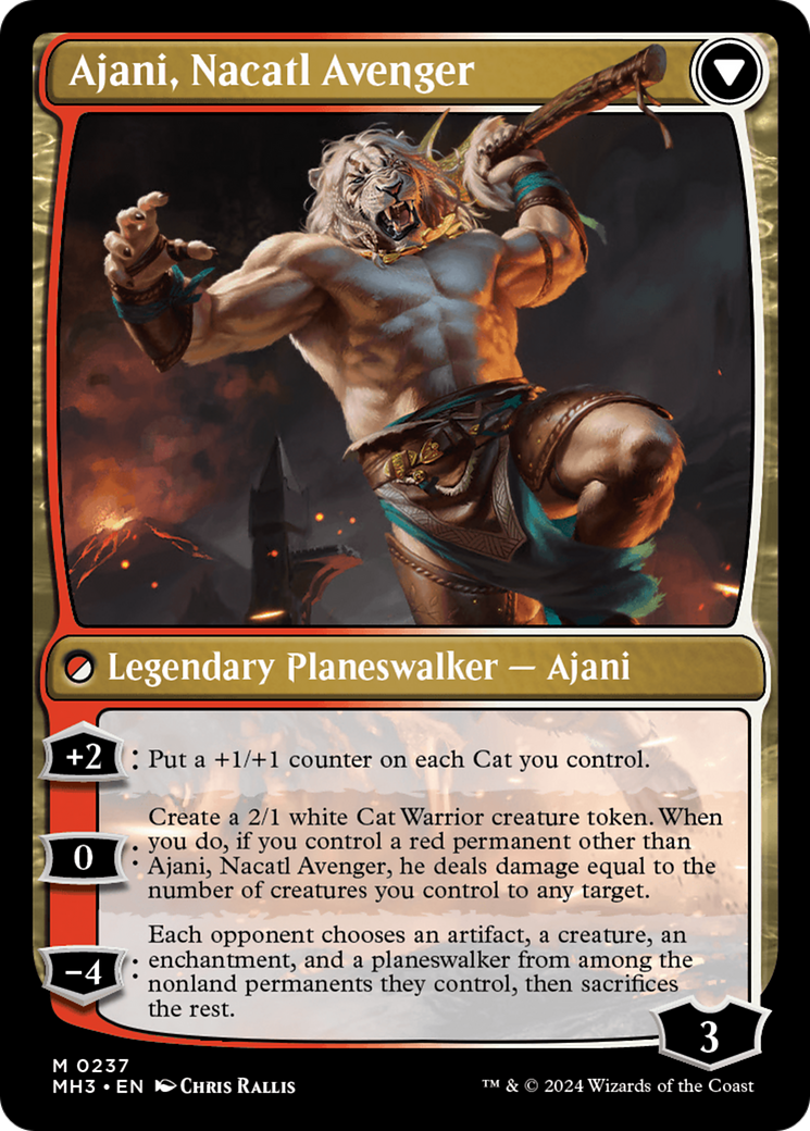 Ajani, Nacatl Pariah // Ajani, Nacatl Avenger [Modern Horizons 3] | Gear Gaming Fayetteville