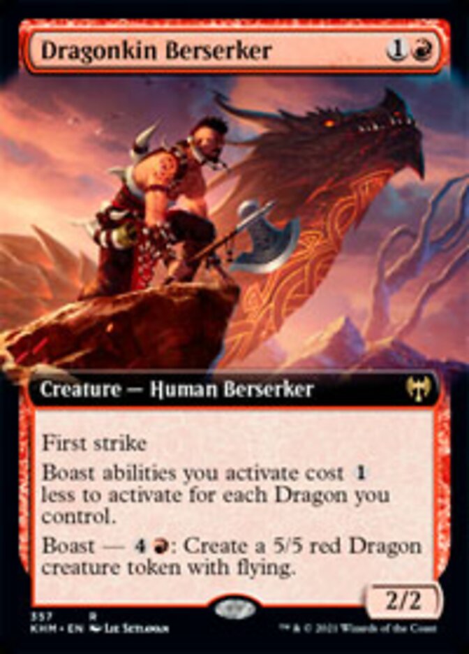 Dragonkin Berserker (Extended Art) [Kaldheim] | Gear Gaming Fayetteville