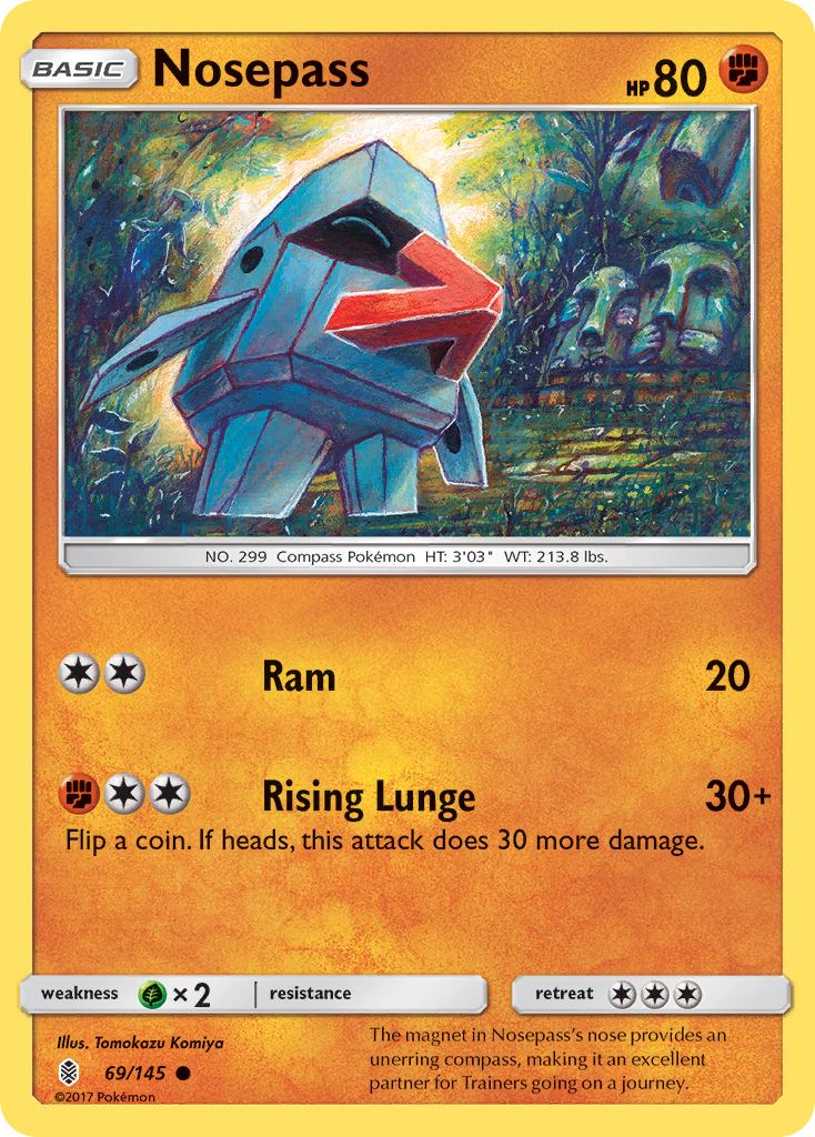 Nosepass (69/145) [Sun & Moon: Guardians Rising] | Gear Gaming Fayetteville