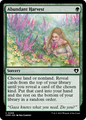 Abundant Harvest [Commander Masters] | Gear Gaming Fayetteville