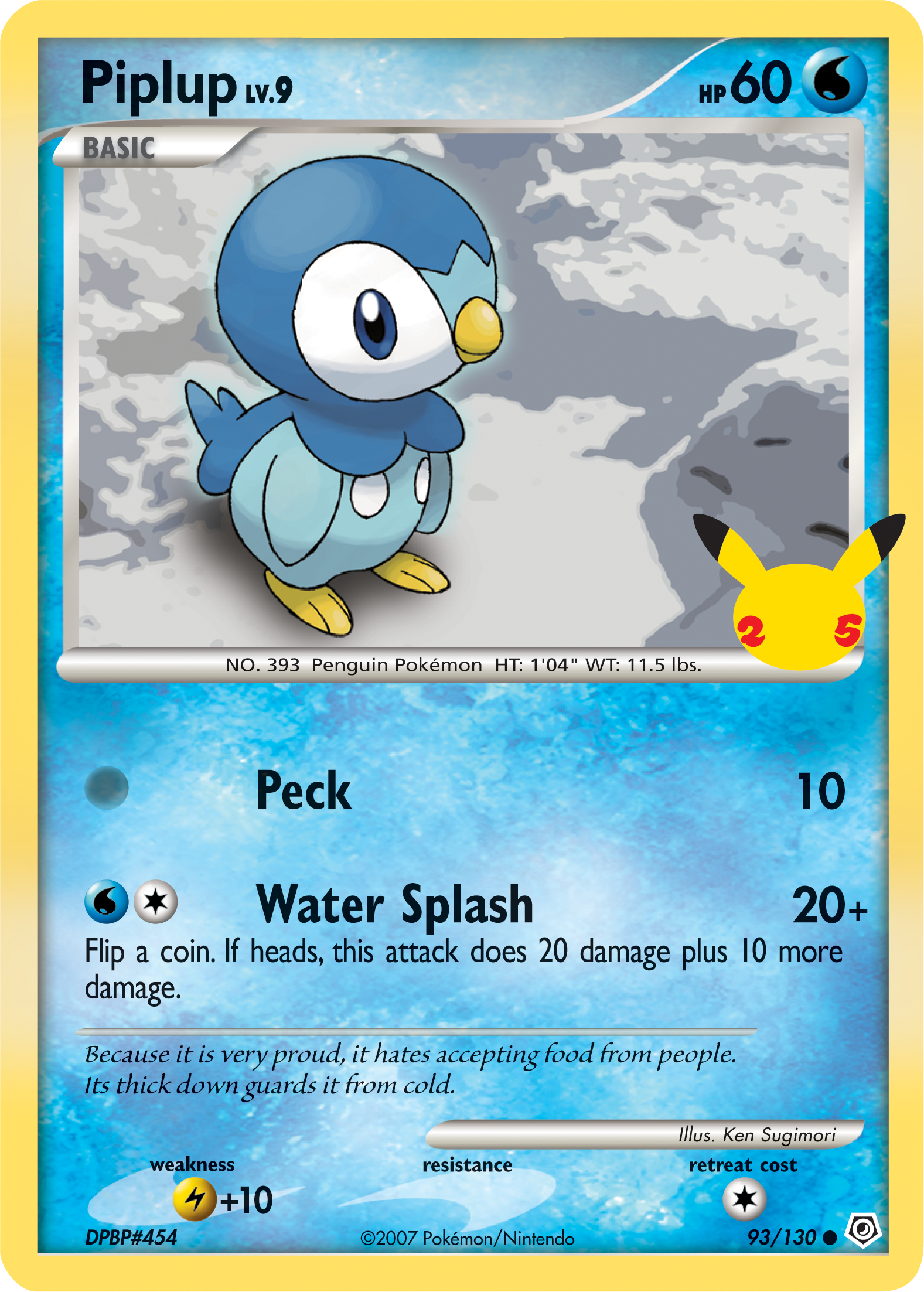 Piplup (93/130) (Jumbo Card) [First Partner Pack] | Gear Gaming Fayetteville