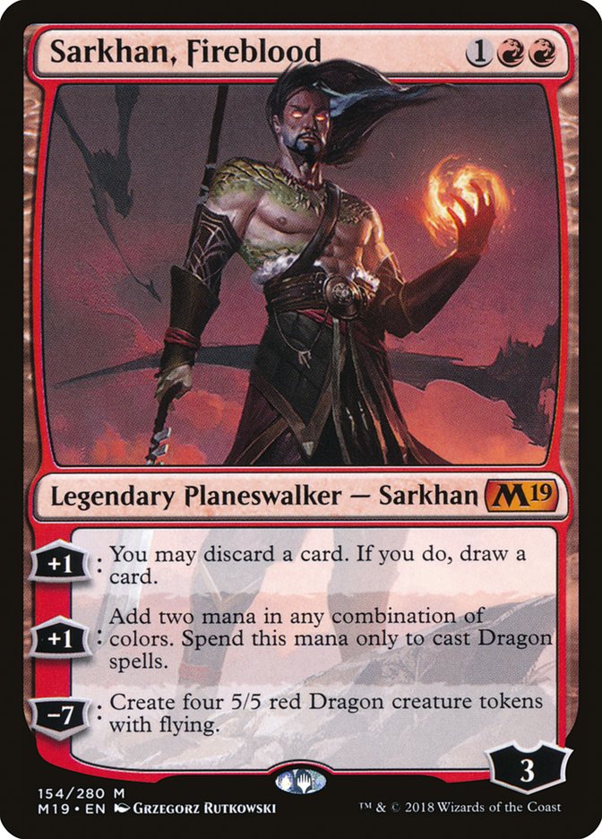 Sarkhan, Fireblood [Core Set 2019] | Gear Gaming Fayetteville