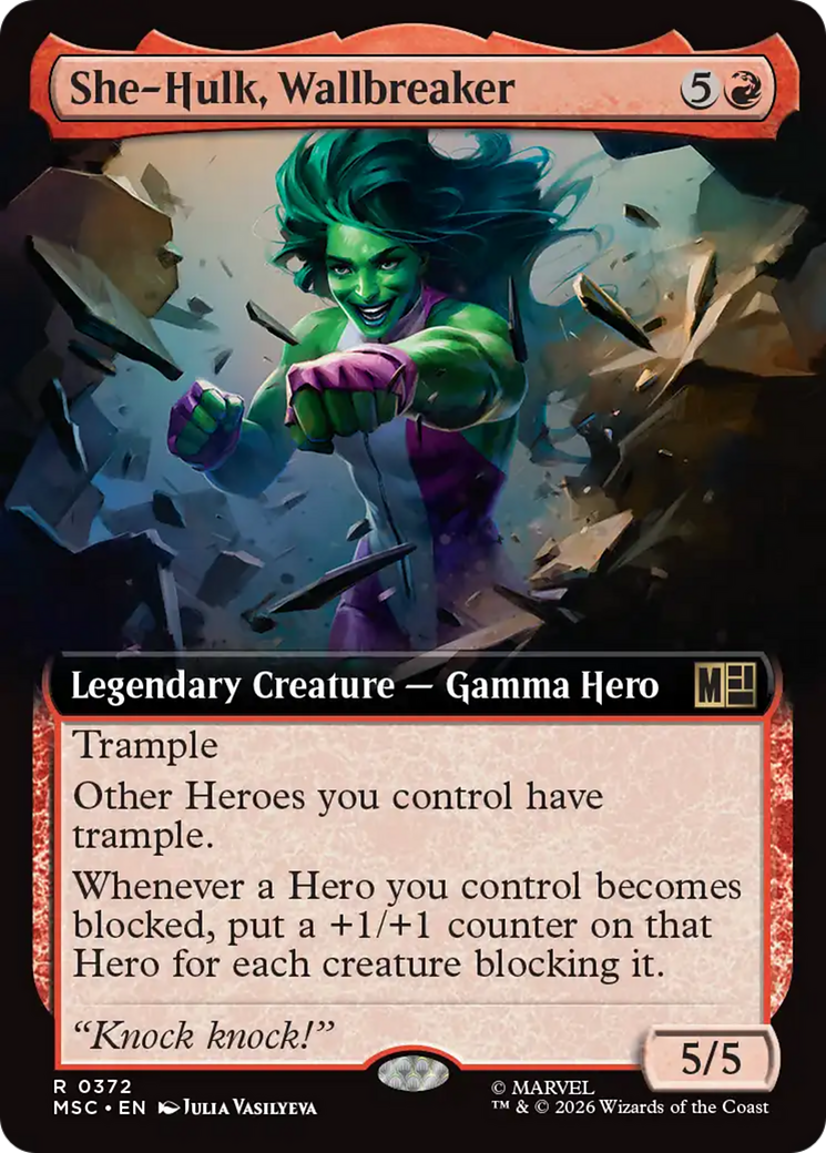 She-Hulk, Wallbreaker (Extended Art) [Marvel Super Heroes Commander] | Gear Gaming Fayetteville