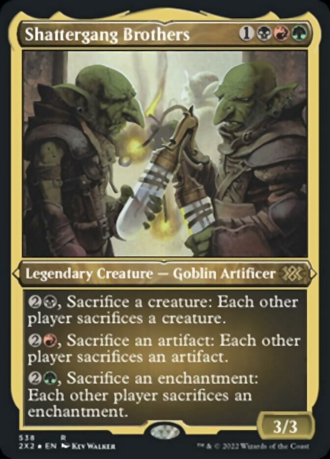 Shattergang Brothers (Foil Etched) [Double Masters 2022] | Gear Gaming Fayetteville