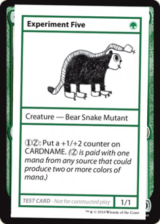 Experiment Five (2021 Edition) [Mystery Booster Playtest Cards] | Gear Gaming Fayetteville
