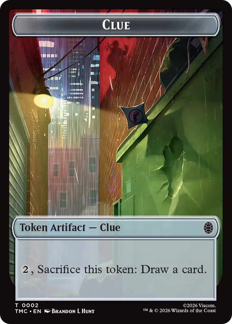 Treasure // Clue Double-Sided Token [Teenage Mutant Ninja Turtles Commander Tokens] | Gear Gaming Fayetteville