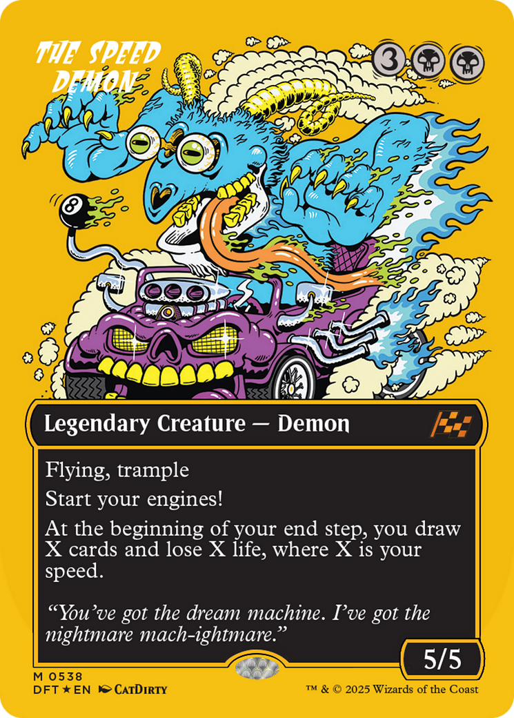 The Speed Demon (Borderless) (First-Place Foil) [Aetherdrift] | Gear Gaming Fayetteville
