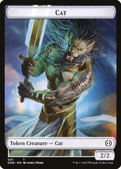 Phyrexian Goblin // Cat Double-Sided Token [Phyrexia: All Will Be One Tokens] | Gear Gaming Fayetteville