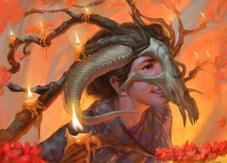 Hedgewitch's Mask Art Card [Innistrad: Midnight Hunt Art Series] | Gear Gaming Fayetteville