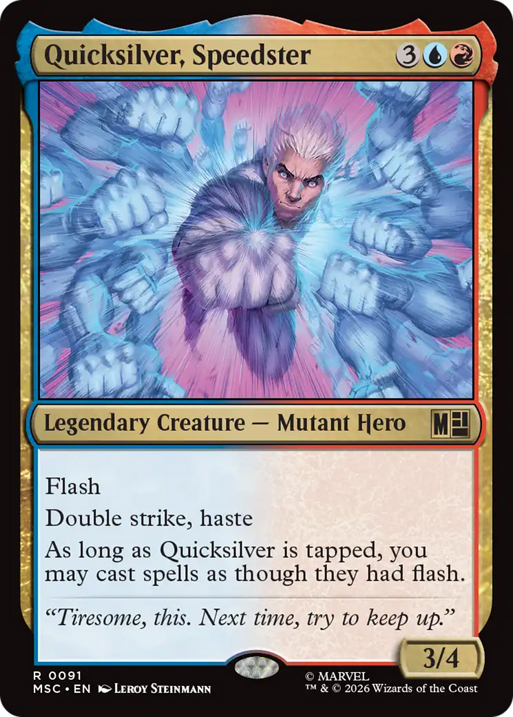 Quicksilver, Speedster (Surge Foil) [Marvel Super Heroes Commander] | Gear Gaming Fayetteville