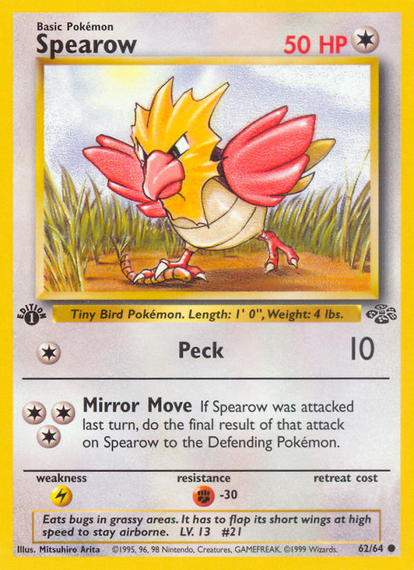 Spearow (62/64) [Jungle 1st Edition] | Gear Gaming Fayetteville