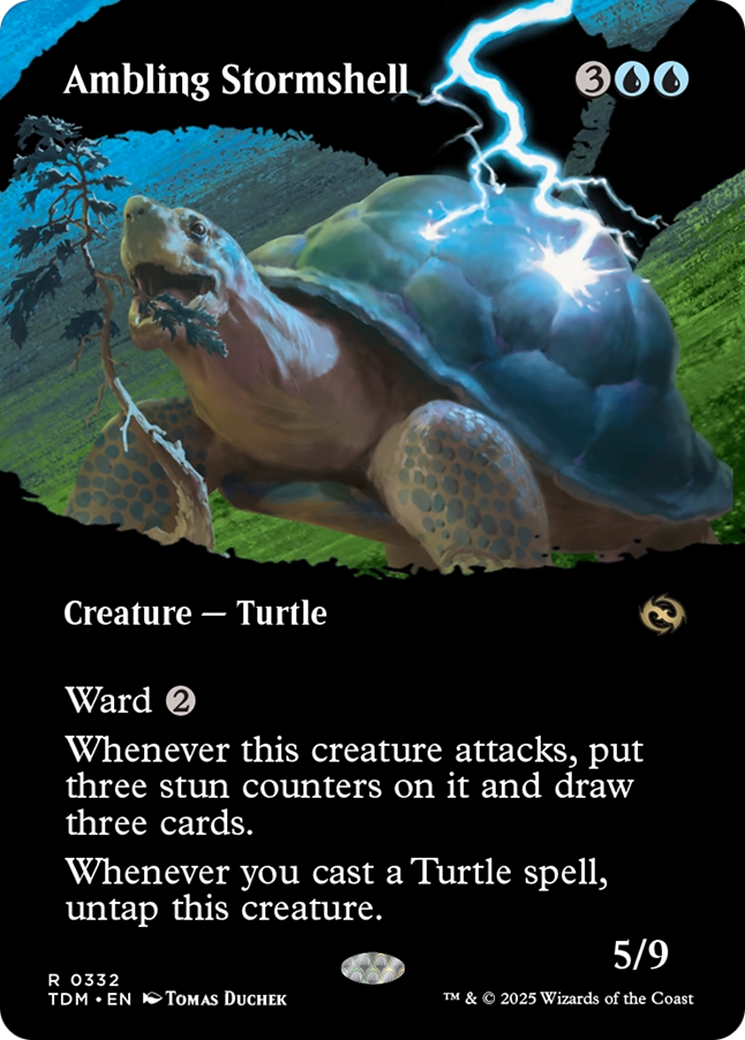 Ambling Stormshell (Borderless) [Tarkir: Dragonstorm] | Gear Gaming Fayetteville