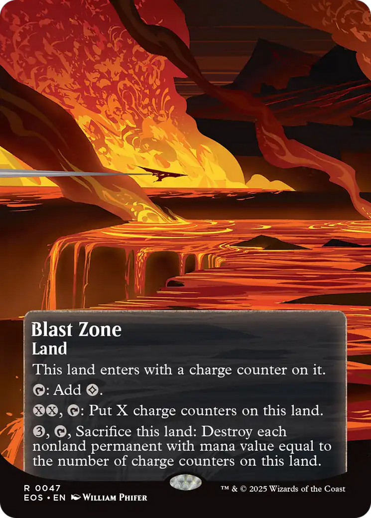 Blast Zone (0047) (Borderless) [Edge of Eternities: Stellar Sights] | Gear Gaming Fayetteville