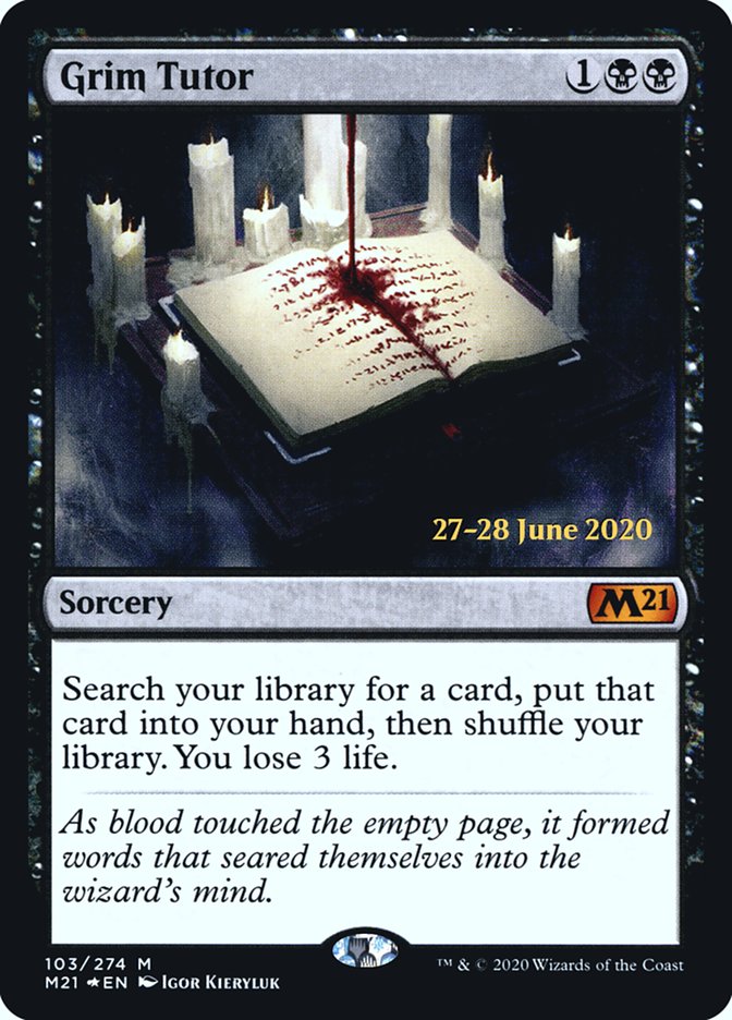 Grim Tutor [Core Set 2021 Prerelease Promos] | Gear Gaming Fayetteville