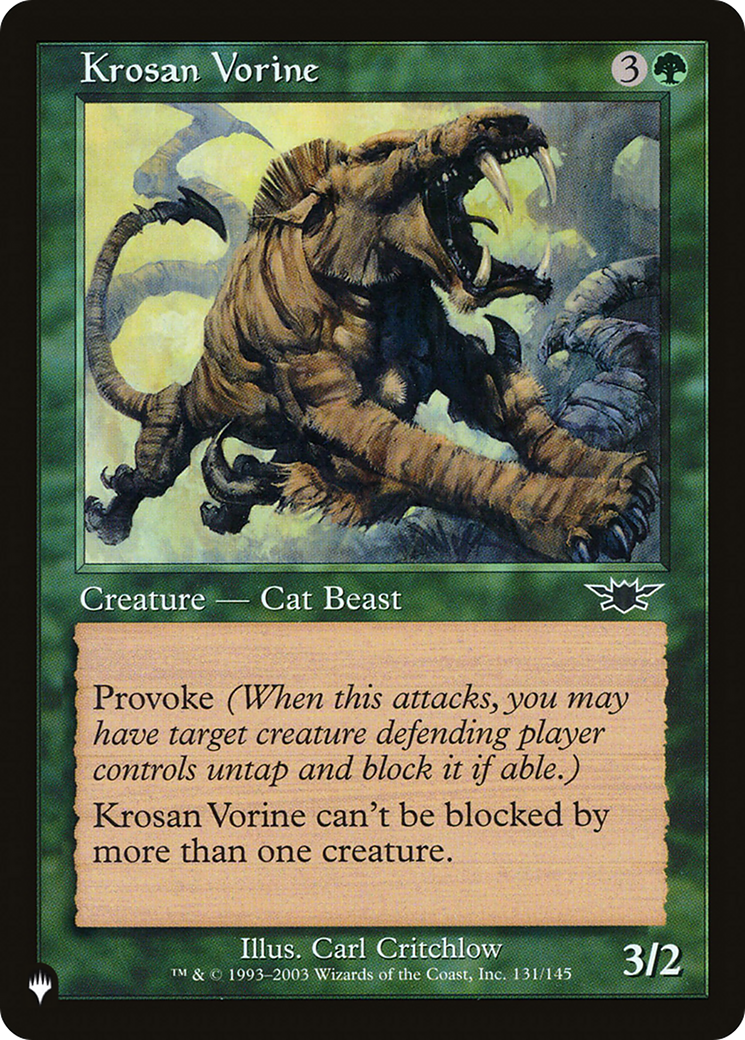 Krosan Vorine [The List] | Gear Gaming Fayetteville