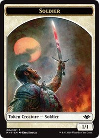 Soldier (004) // Wrenn and Six Emblem (021) Double-Sided Token [Modern Horizons Tokens] | Gear Gaming Fayetteville