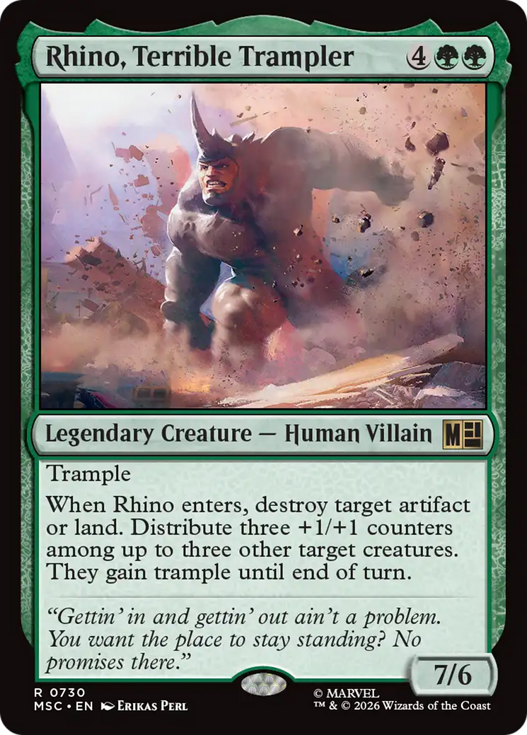 Rhino, Terrible Trampler [Marvel Super Heroes Commander] | Gear Gaming Fayetteville