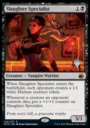 Slaughter Specialist (Promo Pack) [Innistrad: Midnight Hunt Promos] | Gear Gaming Fayetteville