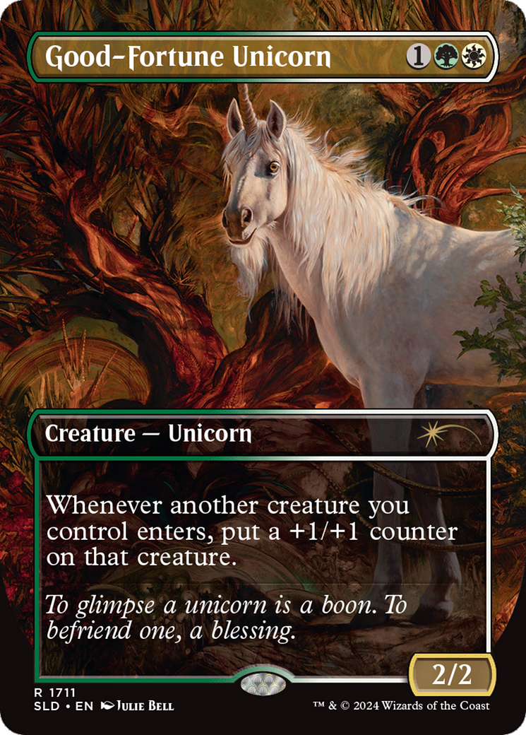 Good-Fortune Unicorn (Rainbow Foil) [Secret Lair Drop Series] | Gear Gaming Fayetteville