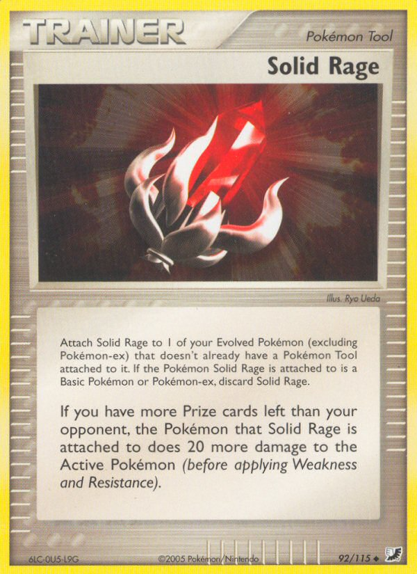 Solid Rage (92/115) [EX: Unseen Forces] | Gear Gaming Fayetteville