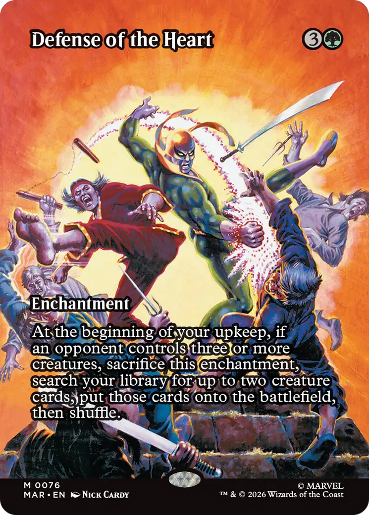 Defense of the Heart (Borderless) [Marvel Universe: Eternal-Legal] | Gear Gaming Fayetteville