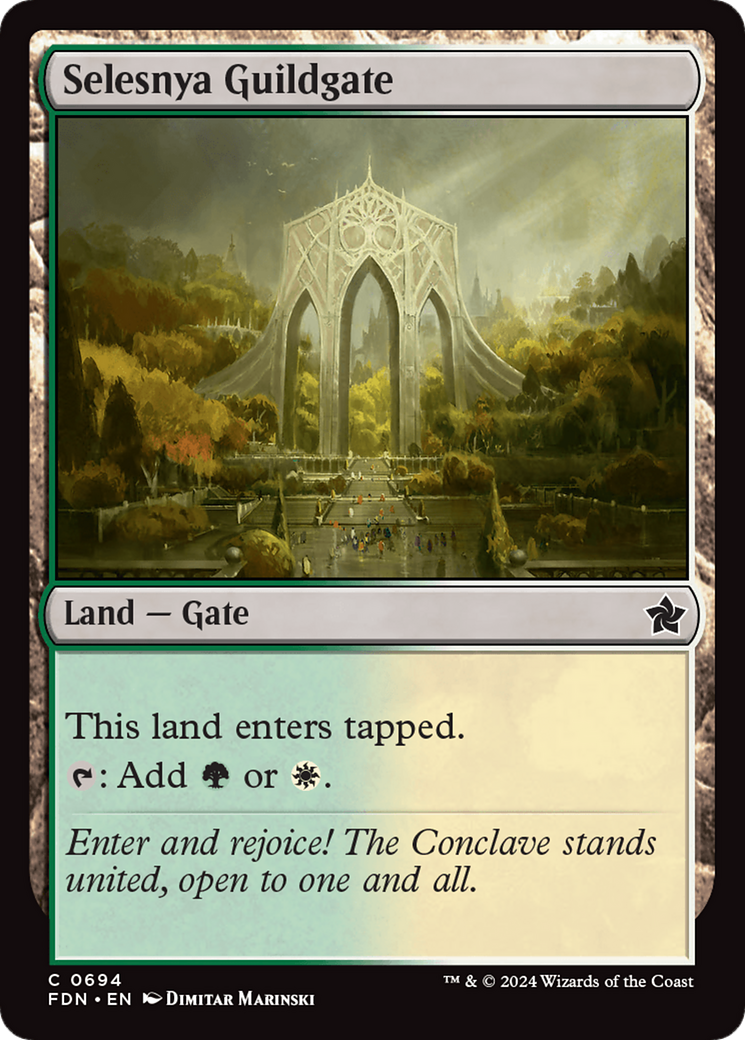 Selesnya Guildgate [Foundations] | Gear Gaming Fayetteville