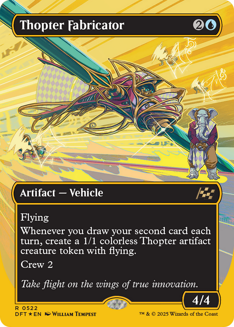 Thopter Fabricator (Borderless) (First-Place Foil) [Aetherdrift] | Gear Gaming Fayetteville