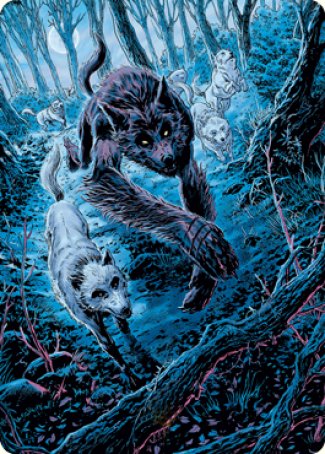 Untamed Pup Art Card [Innistrad: Midnight Hunt Art Series] | Gear Gaming Fayetteville