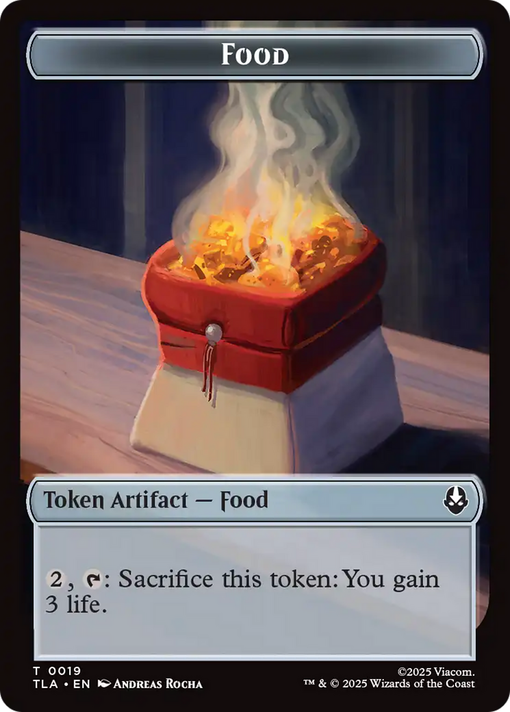 Dragon // Food (0019) Double-Sided Token [Avatar: The Last Airbender Tokens] | Gear Gaming Fayetteville