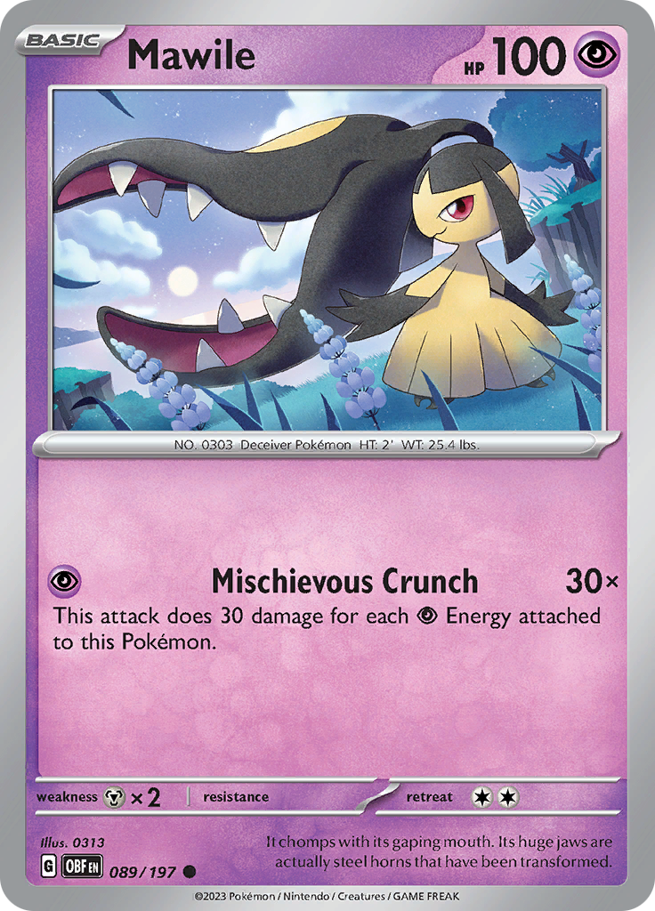 Mawile (089/197) [Scarlet & Violet: Obsidian Flames] | Gear Gaming Fayetteville