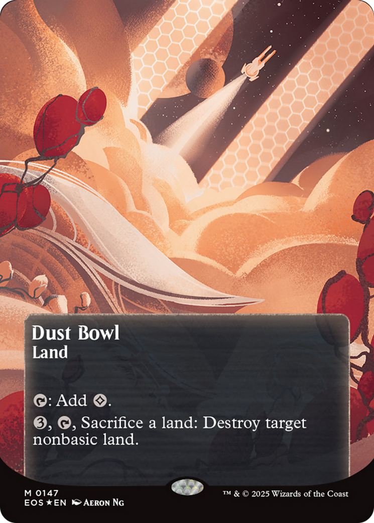 Dust Bowl (0057) (Borderless) (Galaxy Foil) [Edge of Eternities: Stellar Sights] | Gear Gaming Fayetteville