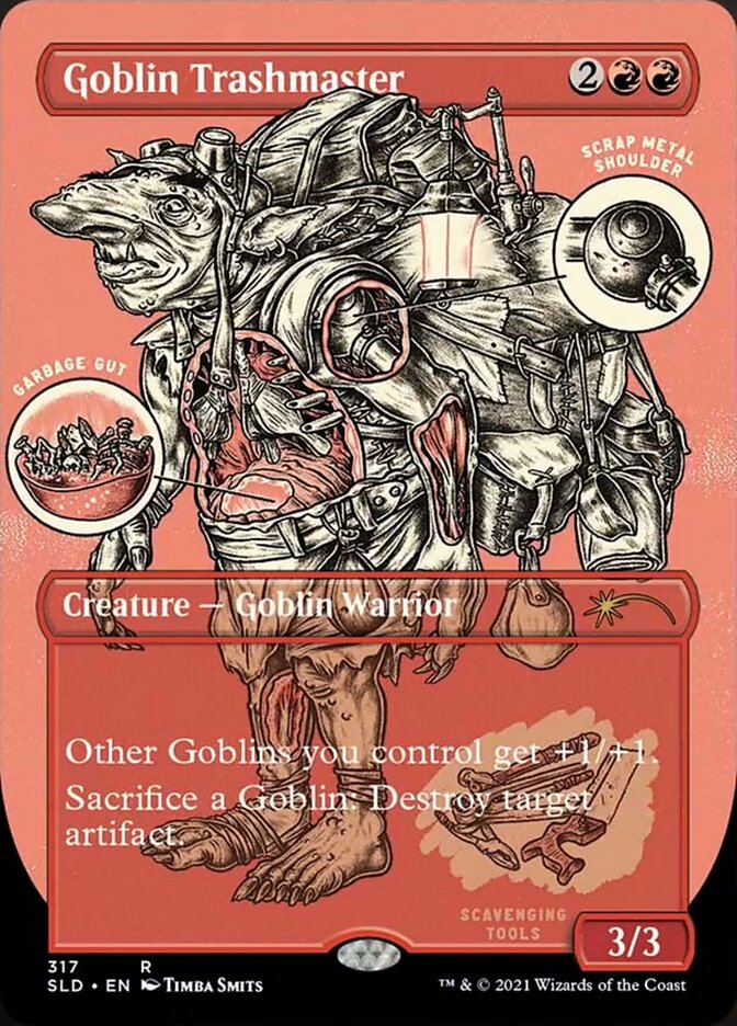 Goblin Trashmaster (Borderless Foil Etched) [Secret Lair Drop Series] | Gear Gaming Fayetteville