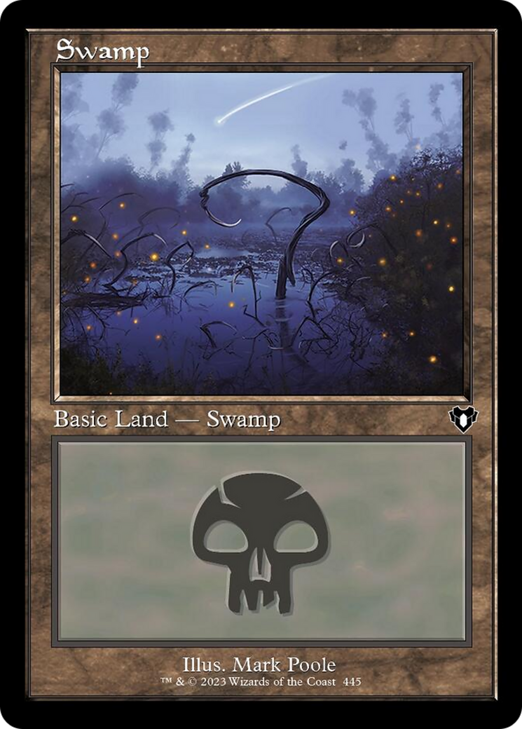 Swamp (445) (Retro) [Commander Masters] | Gear Gaming Fayetteville