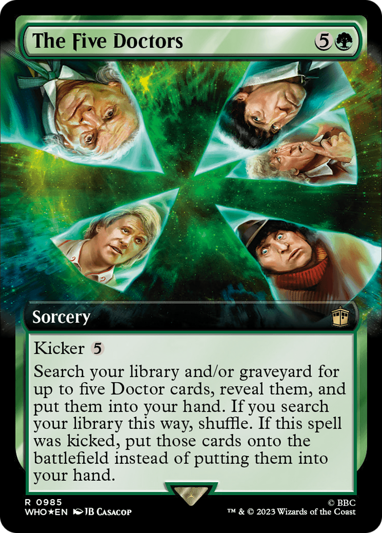 The Five Doctors (Extended Art) (Surge Foil) [Doctor Who] | Gear Gaming Fayetteville