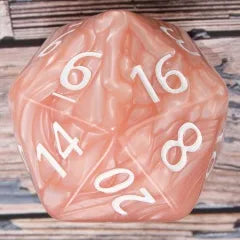 55mm Titan Beige Pearl D20 | Gear Gaming Fayetteville