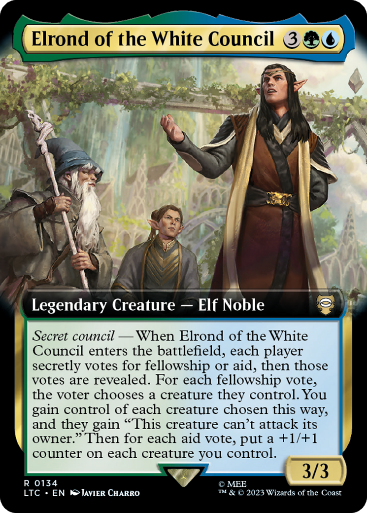 Elrond of the White Council (Extended Art) [The Lord of the Rings: Tales of Middle-Earth Commander] | Gear Gaming Fayetteville