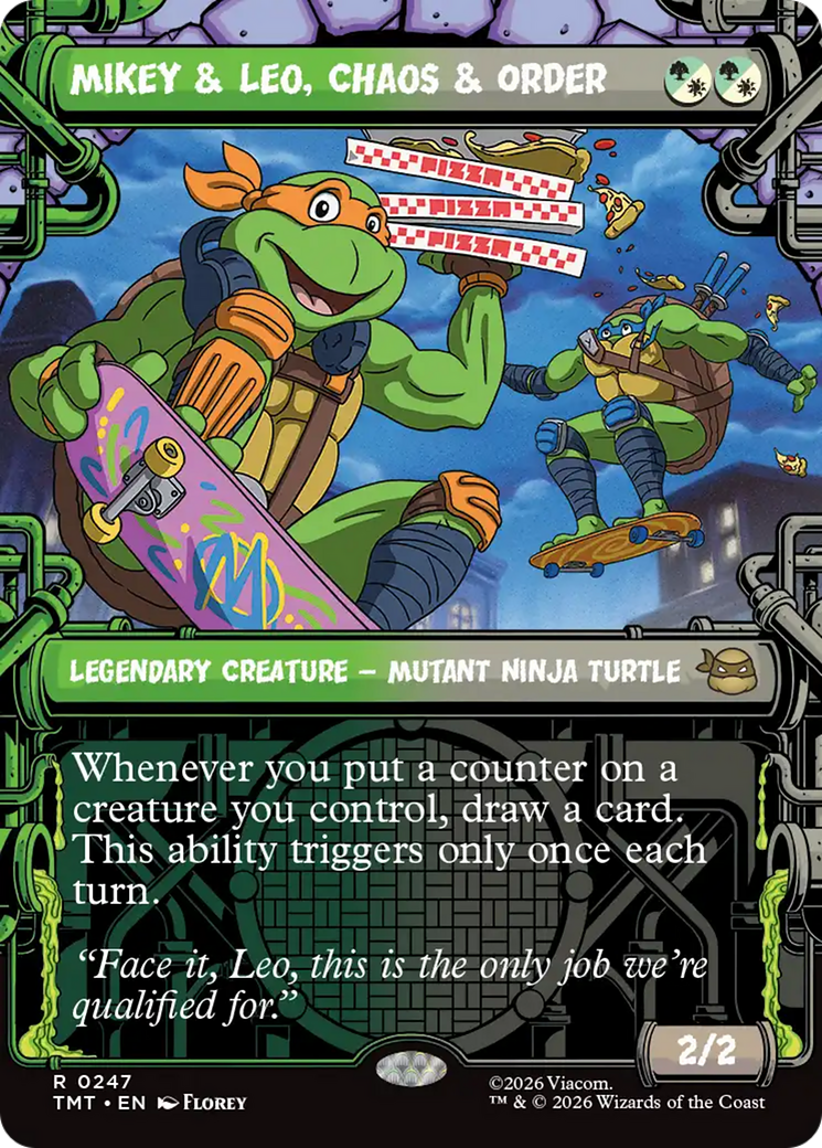 Mikey & Leo, Chaos & Order (Showcase) [Teenage Mutant Ninja Turtles] | Gear Gaming Fayetteville