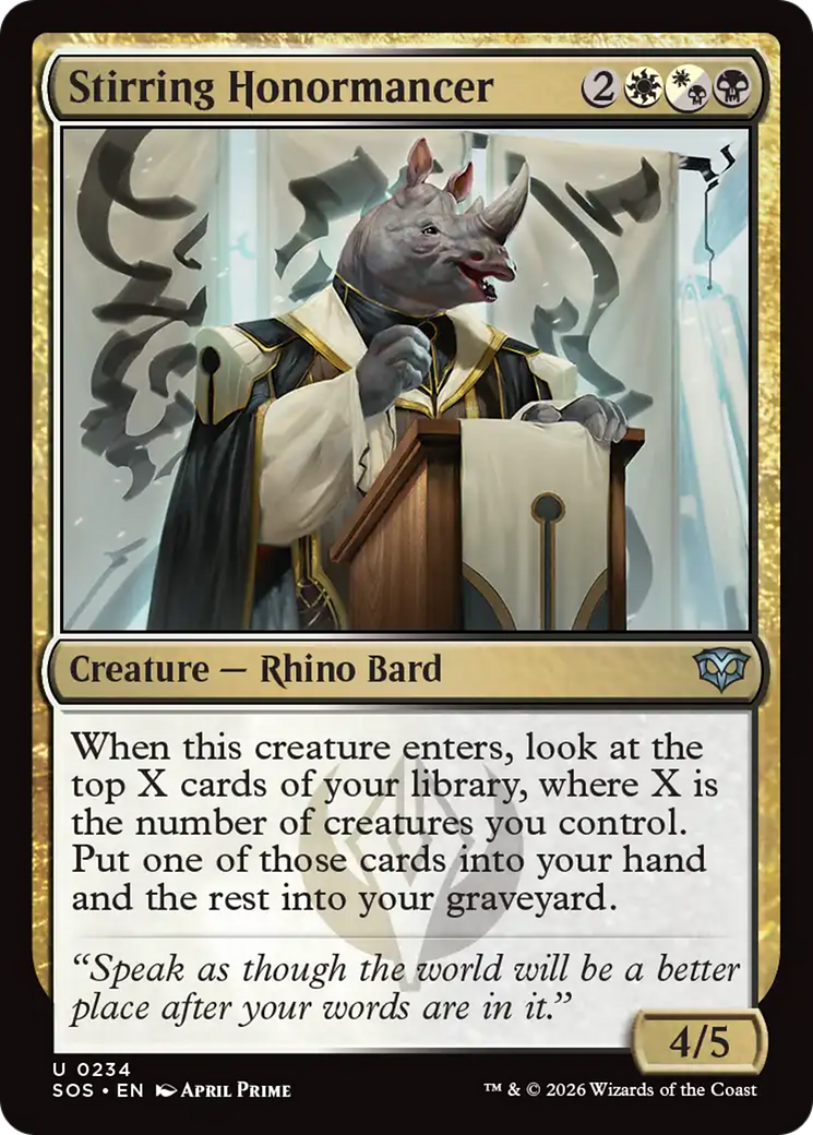 Stirring Honormancer [Secrets of Strixhaven] | Gear Gaming Fayetteville