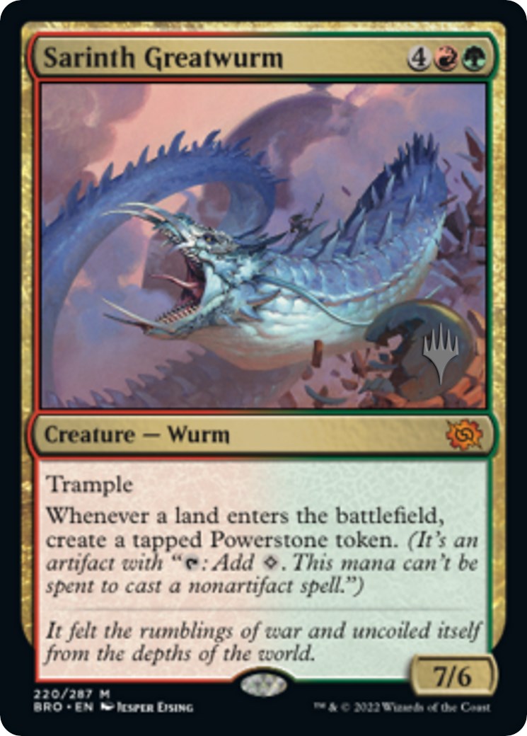 Sarinth Greatwurm (Promo Pack) [The Brothers' War Promos] | Gear Gaming Fayetteville