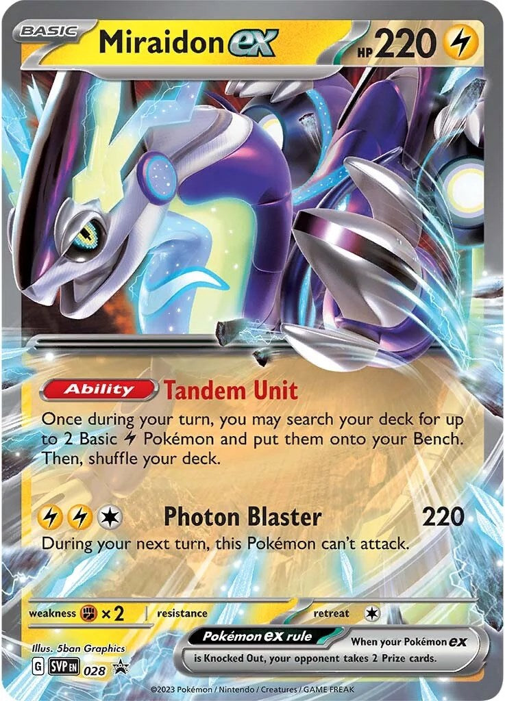 Miraidon ex (028) [Scarlet & Violet: Black Star Promos] | Gear Gaming Fayetteville