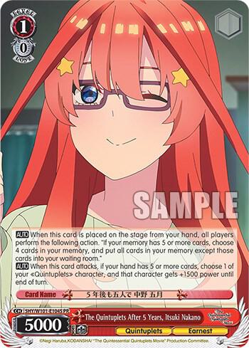The Quintuplets After 5 Years, Itsuki Nakano (Foil) - [The Quintessential Quintuplets Movie] | Gear Gaming Fayetteville