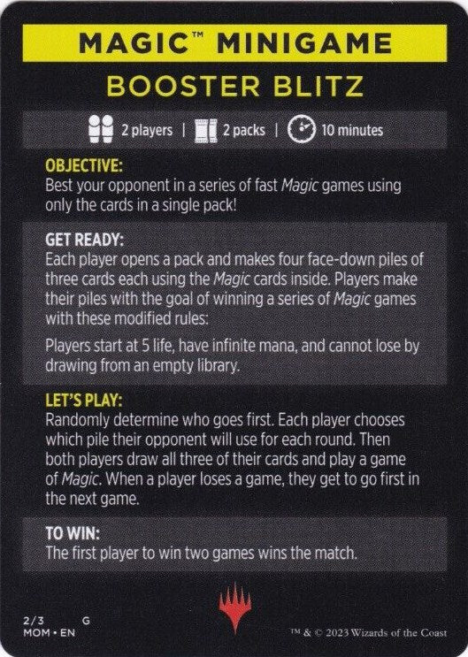 Booster Blitz (Magic Minigame) [March of the Machine Minigame] | Gear Gaming Fayetteville
