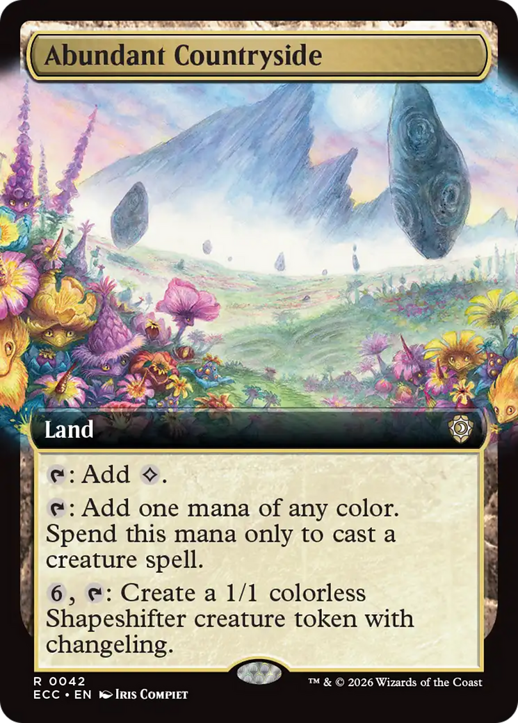 Abundant Countryside (Extended Art) [Lorwyn Eclipsed Commander] | Gear Gaming Fayetteville