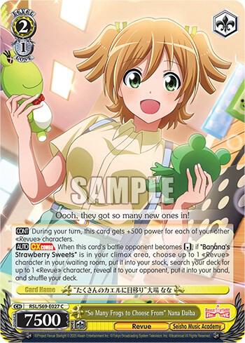 "So Many Frogs to Choose From" Nana Daiba - [Revue Starlight -Re LIVE-] | Gear Gaming Fayetteville