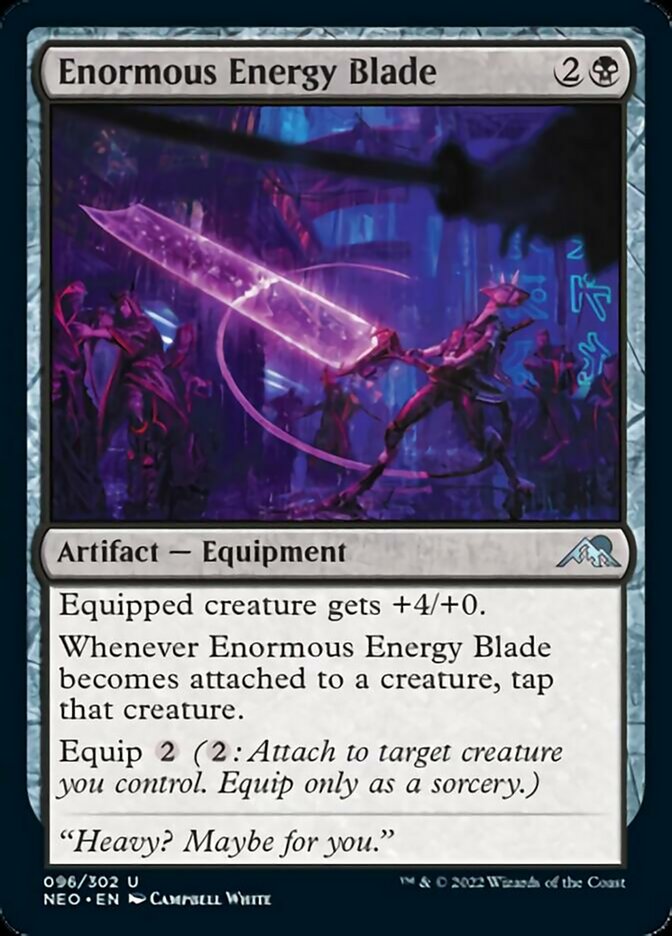 Enormous Energy Blade [Kamigawa: Neon Dynasty] | Gear Gaming Fayetteville