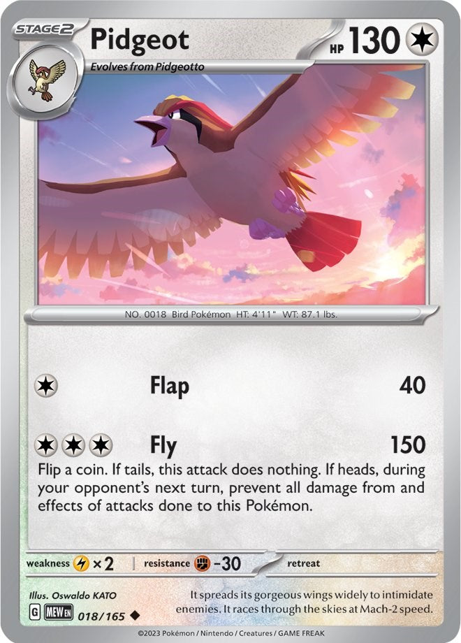 Pidgeot (018/165) [Scarlet & Violet 151] | Gear Gaming Fayetteville