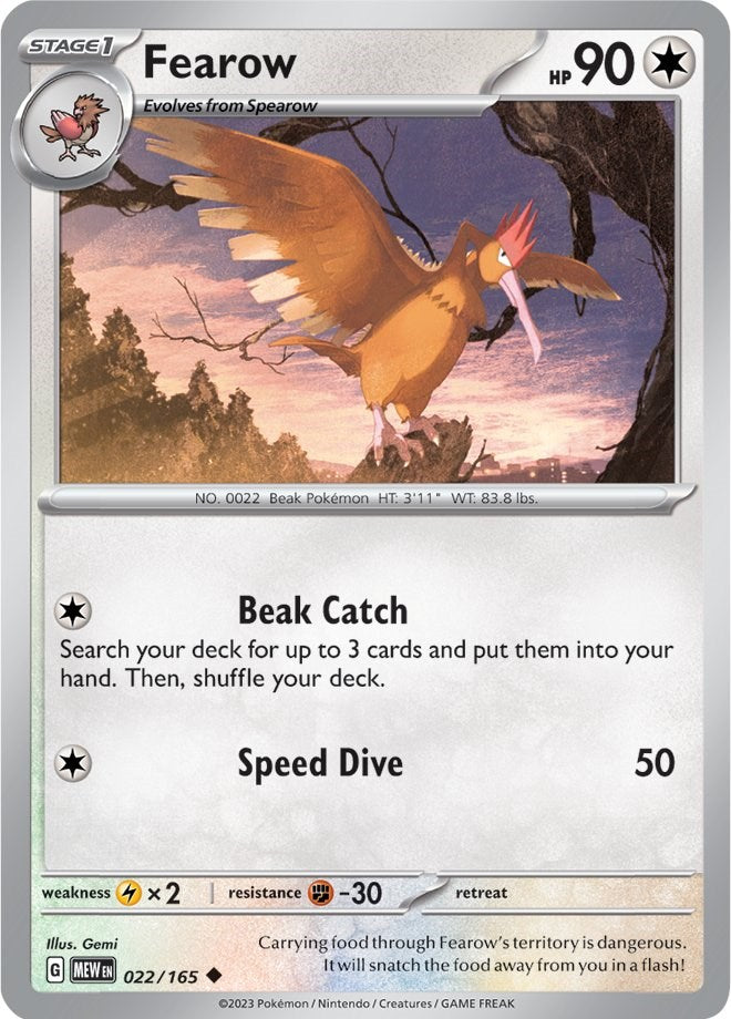 Fearow (022/165) [Scarlet & Violet: 151] | Gear Gaming Fayetteville