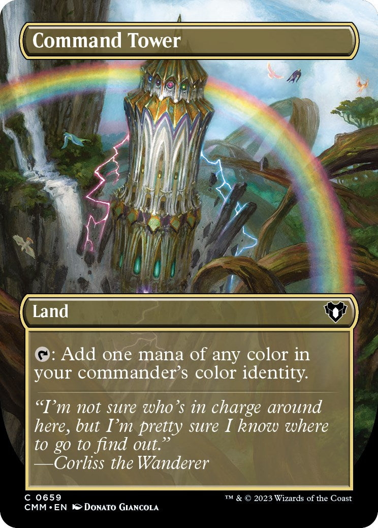 Command Tower (Borderless Alternate Art) [Commander Masters] | Gear Gaming Fayetteville